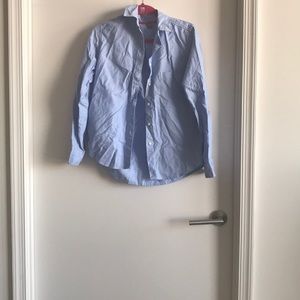 Denim blue button down